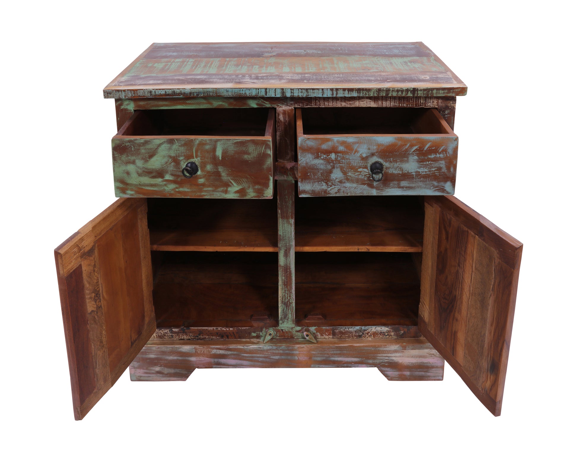 Solid Wood Handcrafted Sideboard Table 35" - Golden Nile