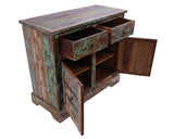 Solid Wood Handcrafted Sideboard Table 35" - Golden Nile