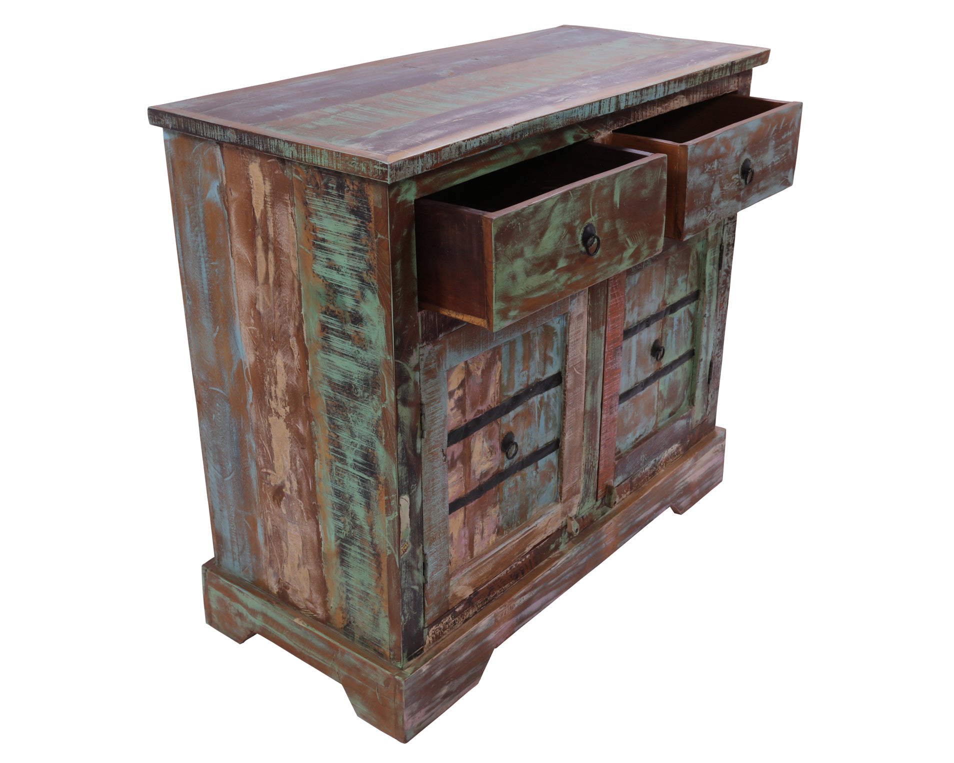 Solid Wood Handcrafted Sideboard Table 35" - Golden Nile