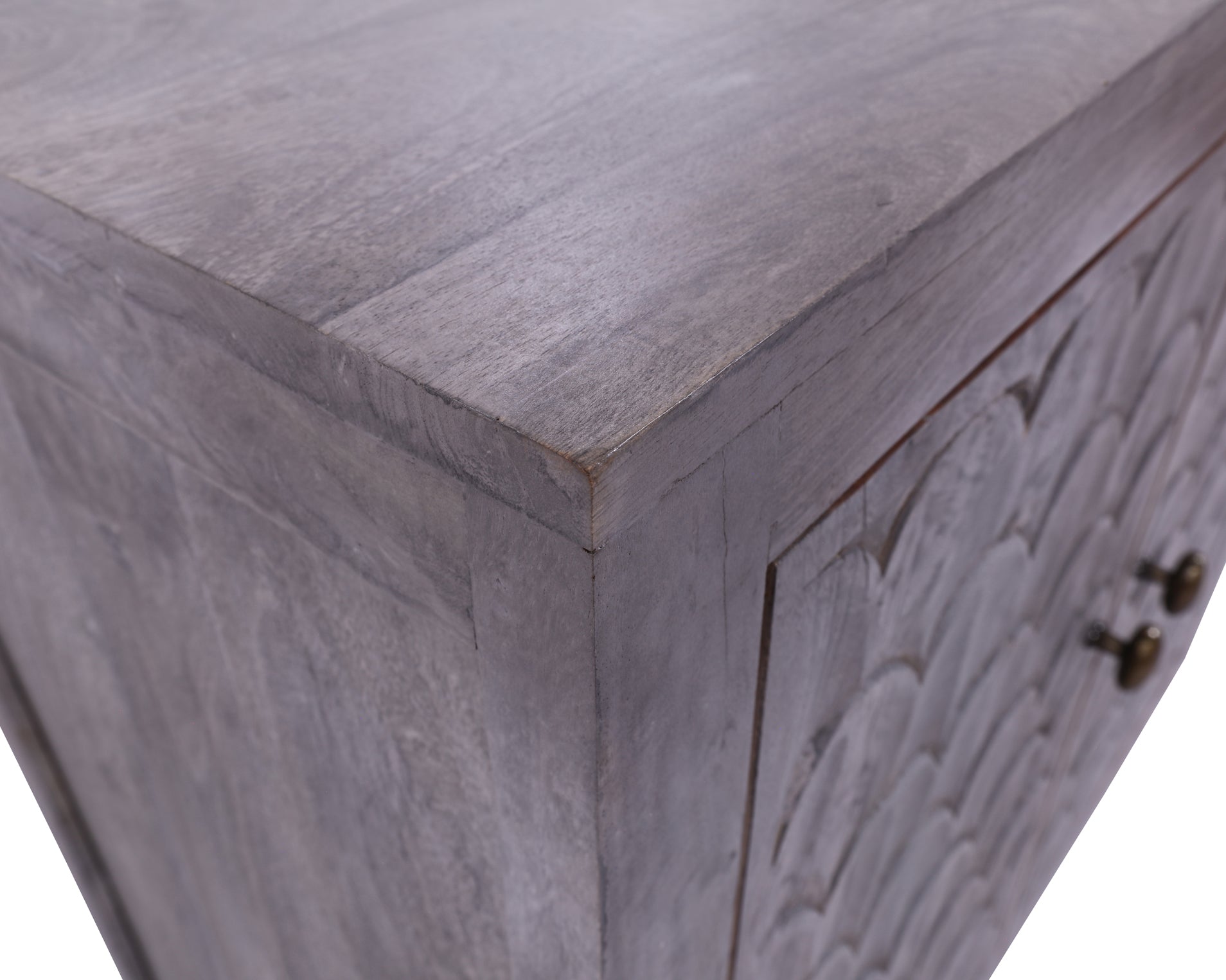 Solid Wood Handcrafted Sideboard Table 32" - Golden Nile