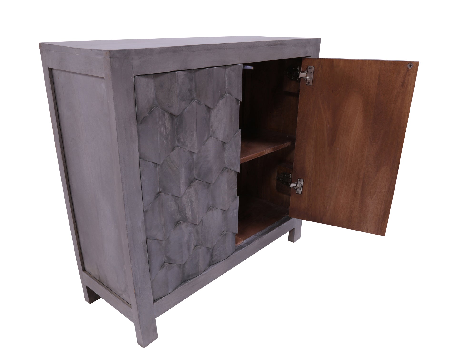 Solid Wood Handcrafted Sideboard 31" - Golden Nile