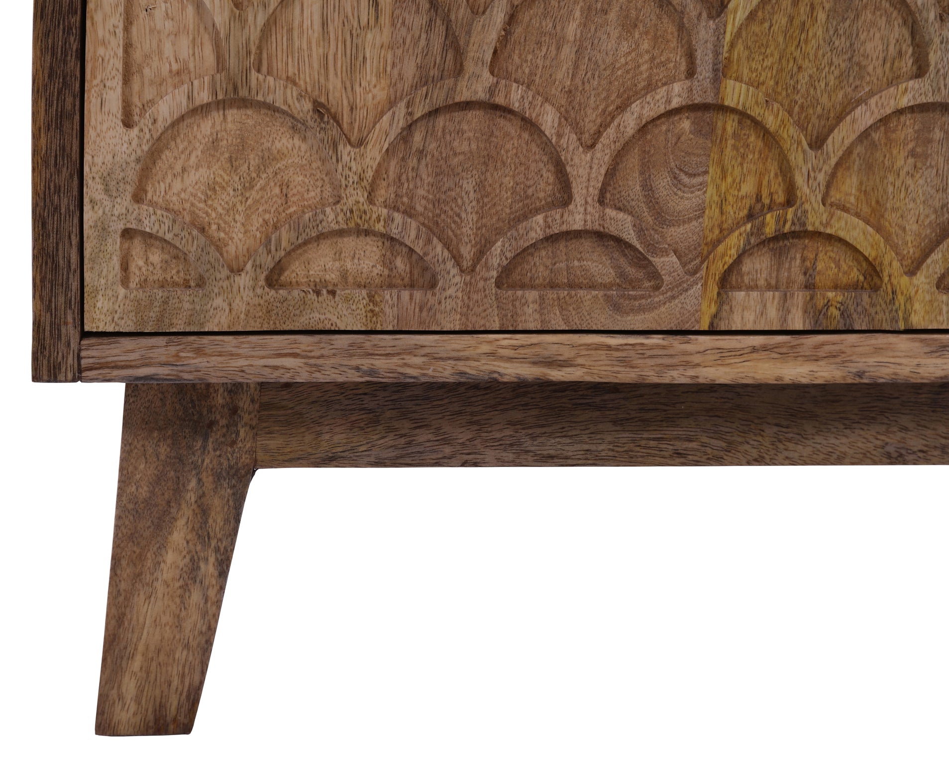 Solid Wood Handcrafted Sideboard Table 34" - Golden Nile