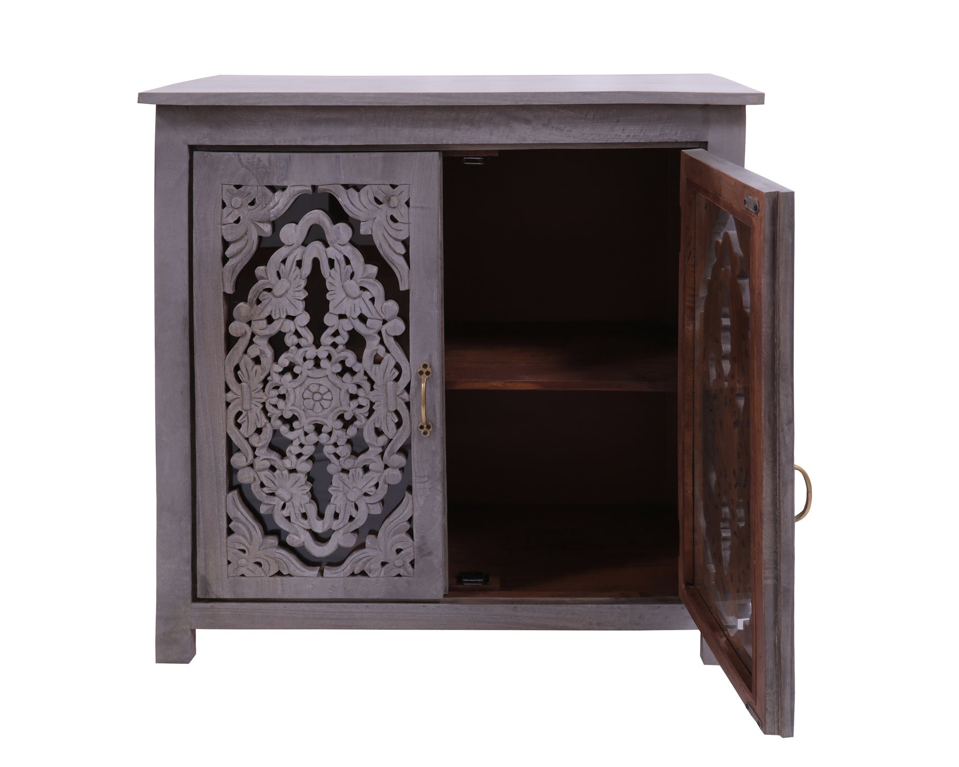 Solid Wood Handcrafted Sideboard 38" - Golden Nile