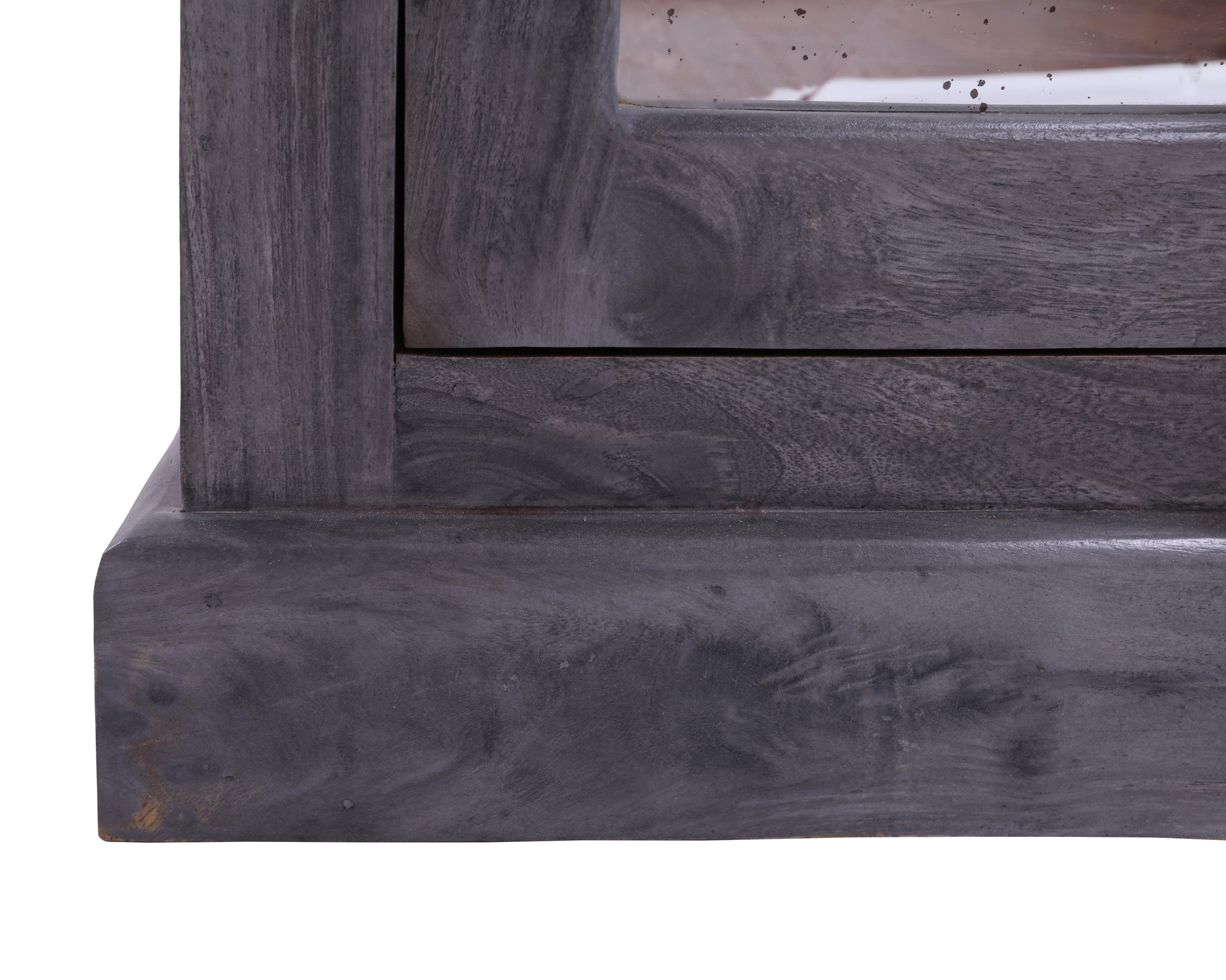 Solid Wood Handcrafted Sideboard With Mirror 34" - Golden Nile