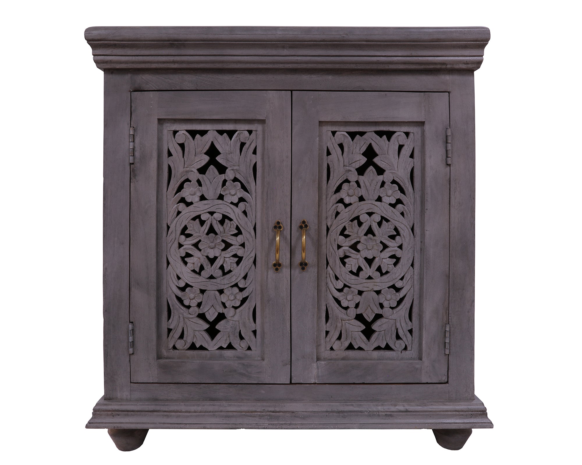 Solid Wood Handcrafted Sideboard 34" - Golden Nile