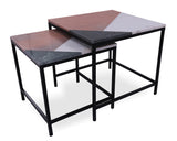 Marble Nesting Coffee Table - Golden Nile