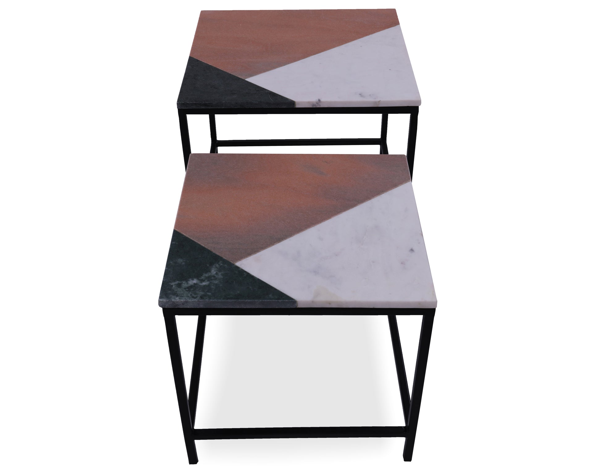 Marble Nesting Coffee Table - Golden Nile