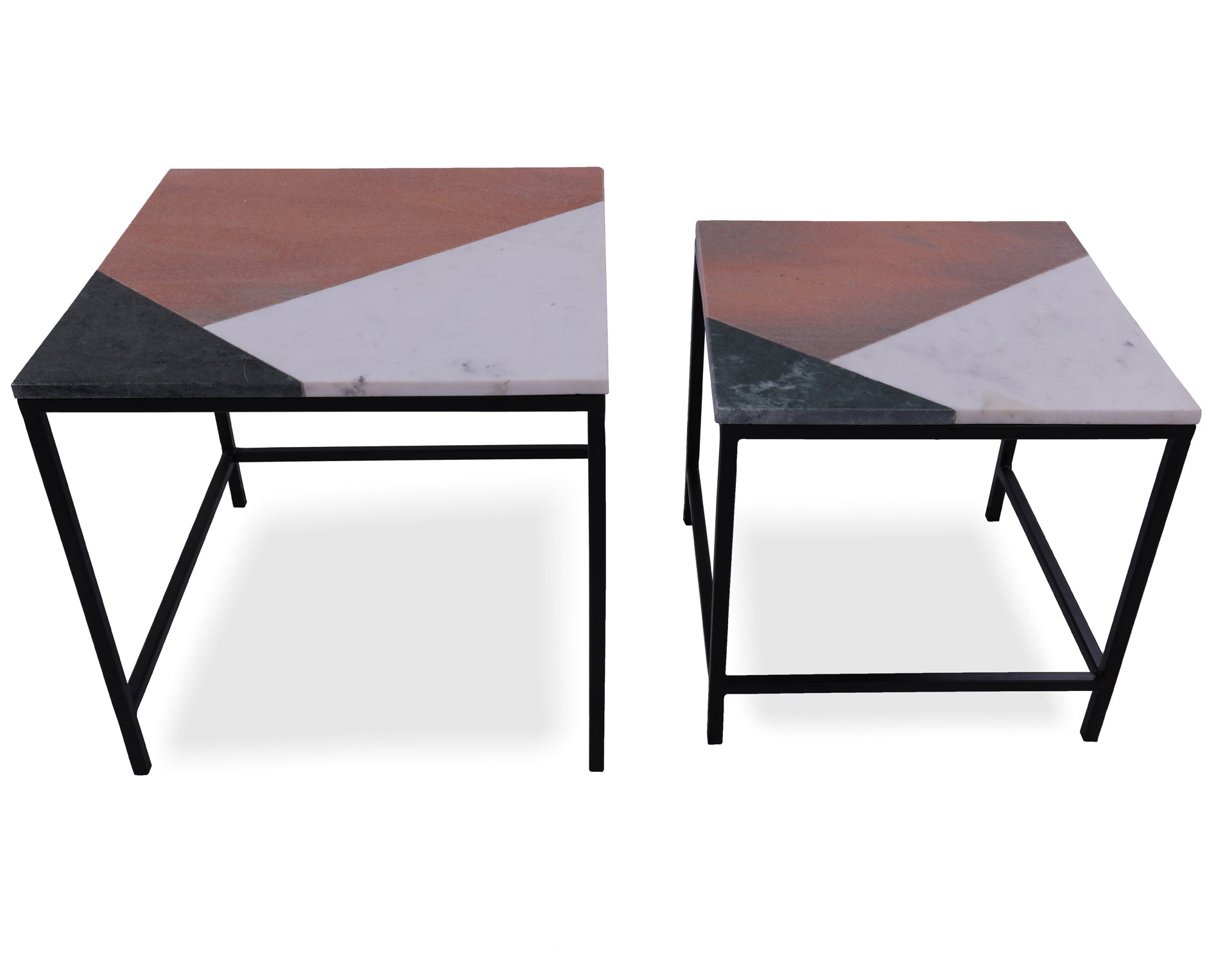 Marble Nesting Coffee Table - Golden Nile