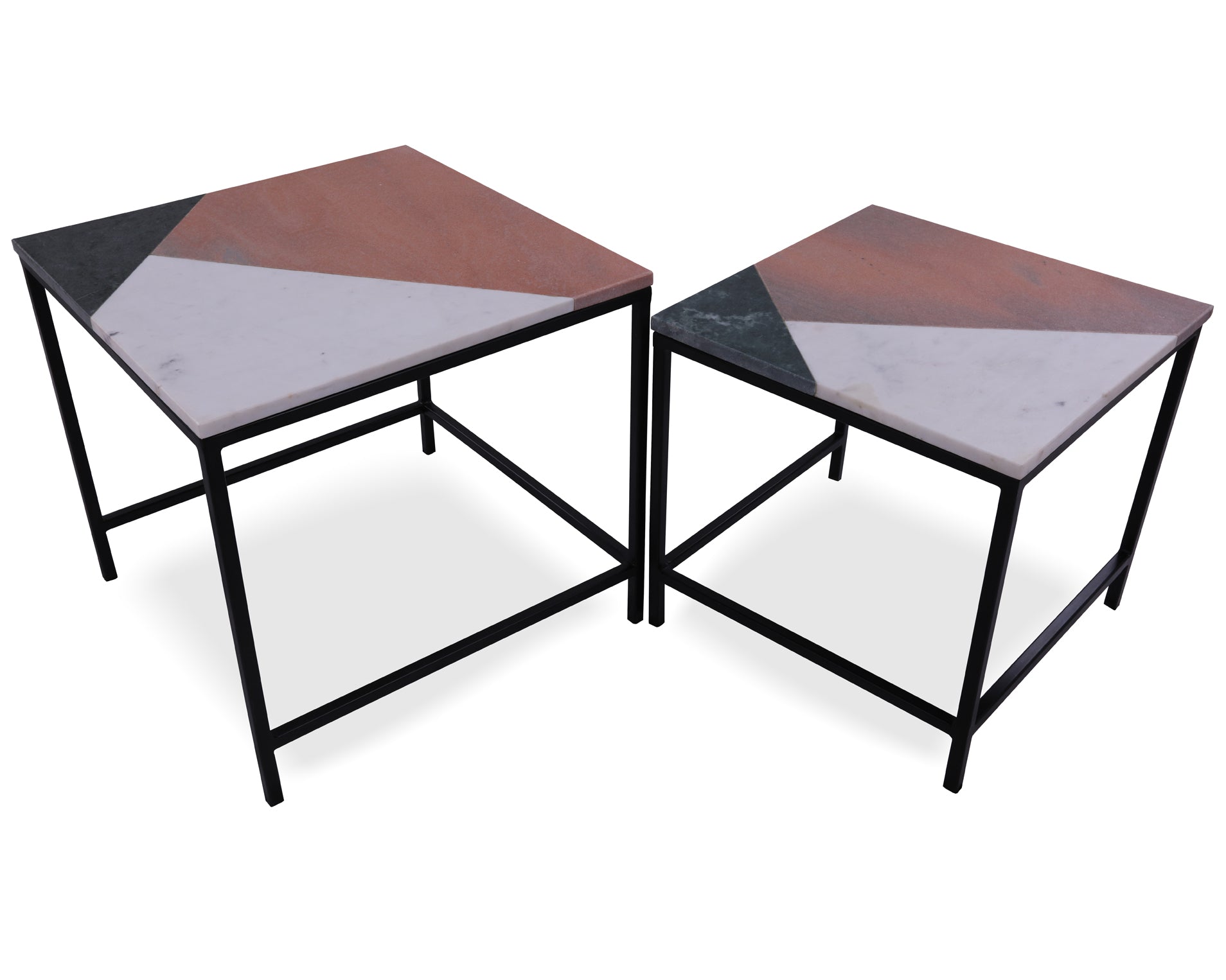 Marble Nesting Coffee Table - Golden Nile