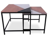 Marble Nesting Coffee Table - Golden Nile