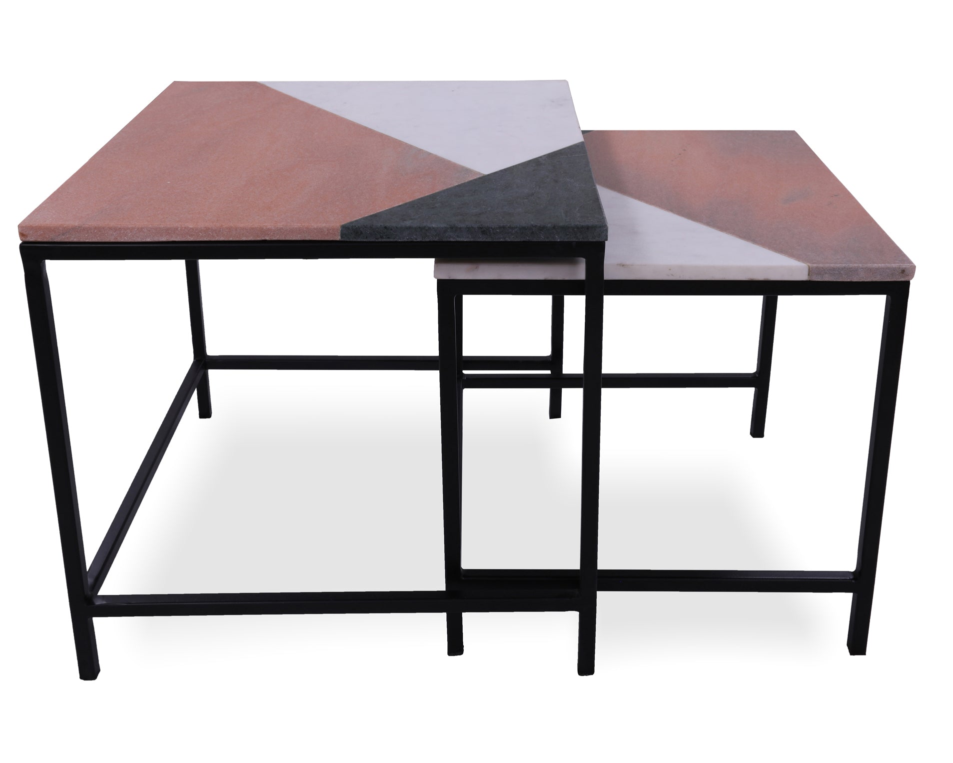 Marble Nesting Coffee Table - Golden Nile