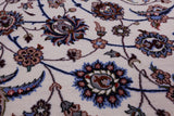 Ivory Signed Isfahan Wool & Silk Rug - 8' 4" X 11' 8" - Golden Nile