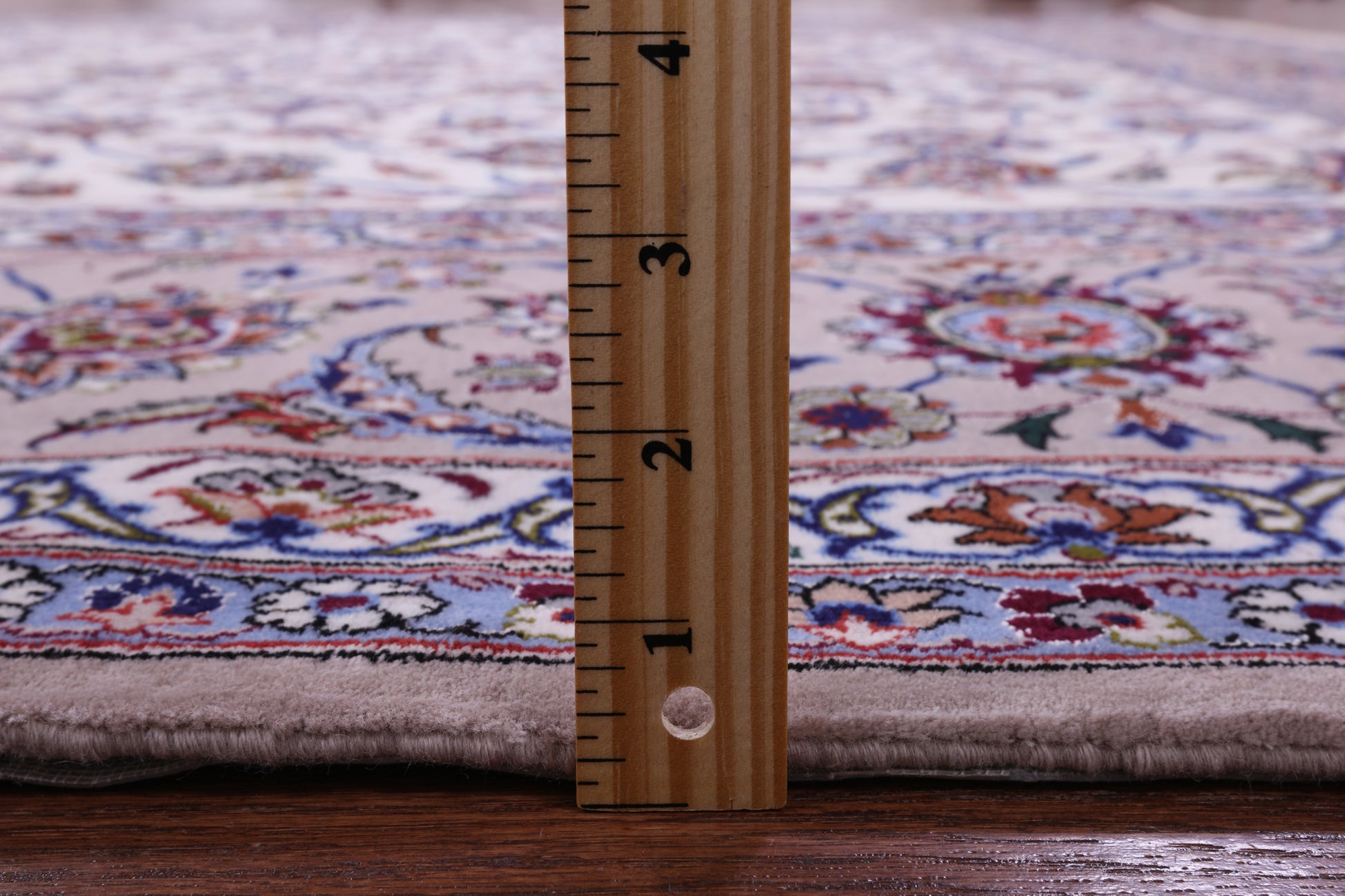 Ivory Signed Isfahan Wool & Silk Rug - 8' 4" X 11' 8" - Golden Nile