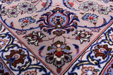 Ivory Signed Isfahan Wool & Silk Rug - 8' 4" X 11' 8" - Golden Nile