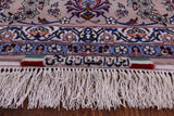 Ivory Signed Isfahan Wool & Silk Rug - 8' 4" X 11' 8" - Golden Nile