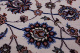 Ivory Signed Isfahan Wool & Silk Rug - 8' 4" X 11' 8" - Golden Nile