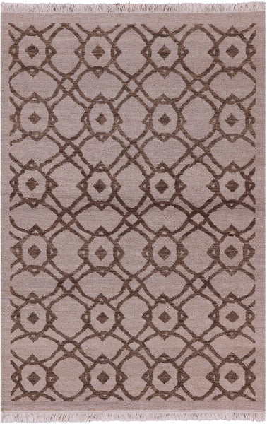 Tibetan Hand Knotted Rug - 3' 7" X 5' 7" - Golden Nile
