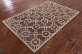 Modern Handmade Wool Rug - 3' 7" X 5' 7" - Golden Nile