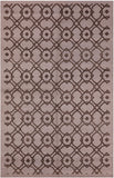 Ivory Modern Hand Knotted Wool Rug - 5' 2" X 8' 2" - Golden Nile