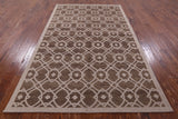 Modern Hand Knotted Wool Area Rug - 5' 2" X 8' 0" - Golden Nile