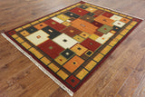 Kilim Flat Weave Wool Rug - 4' 10" X 6' 9" - Golden Nile