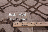 Ivory Modern Hand Knotted Wool Area Rug - 8' 0" X 10' 1" - Golden Nile