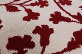 Ivory Floral Modern Hand Knotted Wool Rug - 8' 0" X 10' 0" - Golden Nile