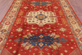 Kazak Hand Knotted Area Rug - 6' 9" X 9' 10" - Golden Nile