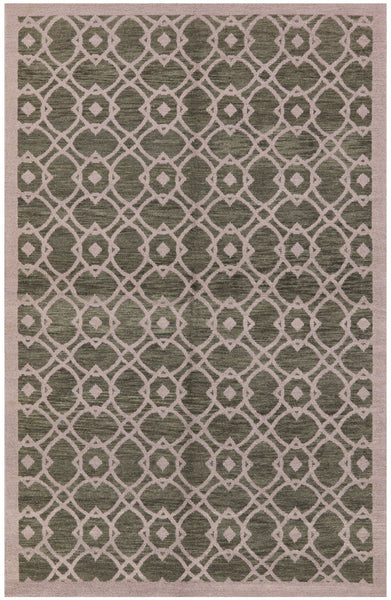 Modern Handmade Area Rug - 5' 2" X 8' 2" - Golden Nile