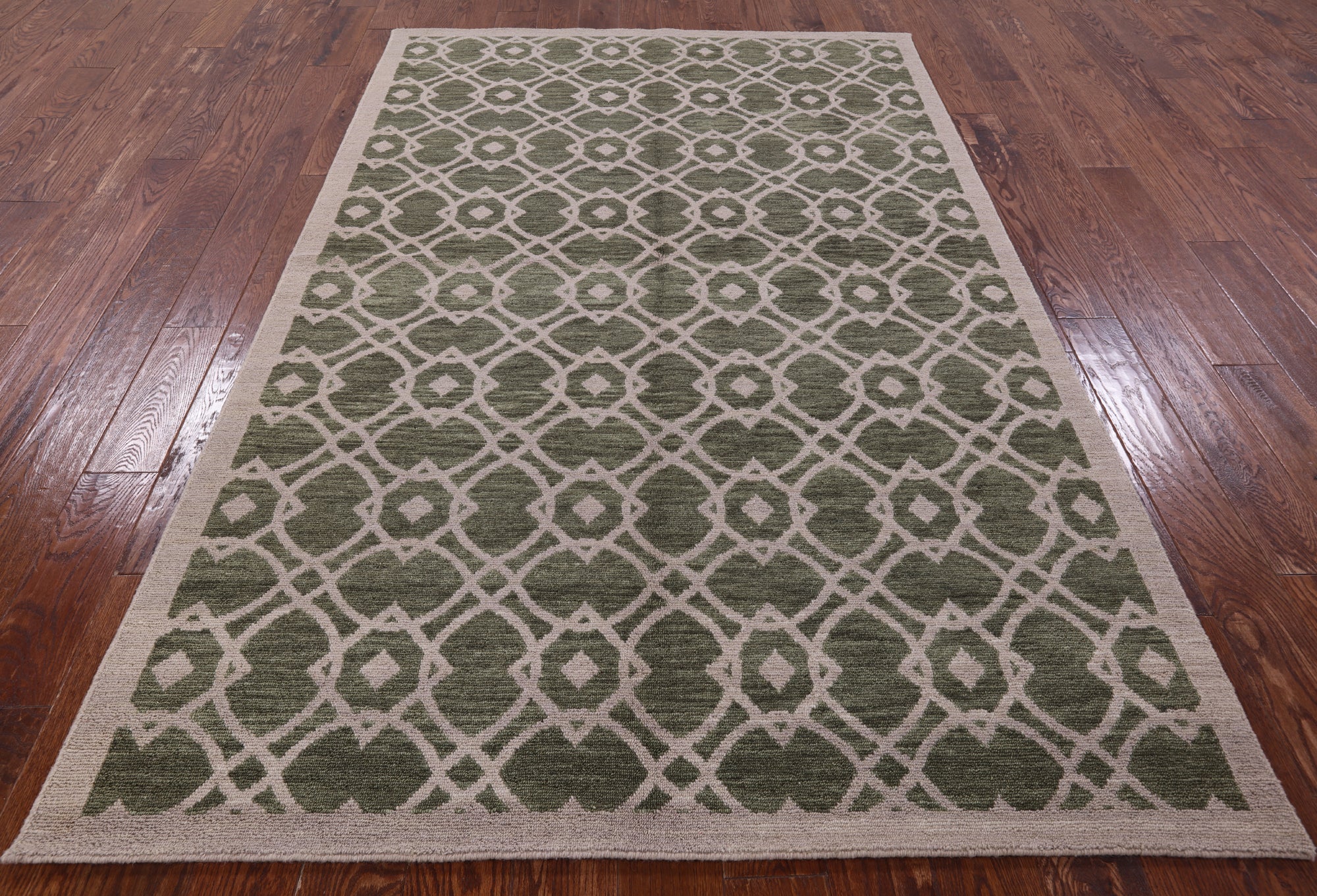 Modern Handmade Area Rug - 5' 2" X 8' 2" - Golden Nile