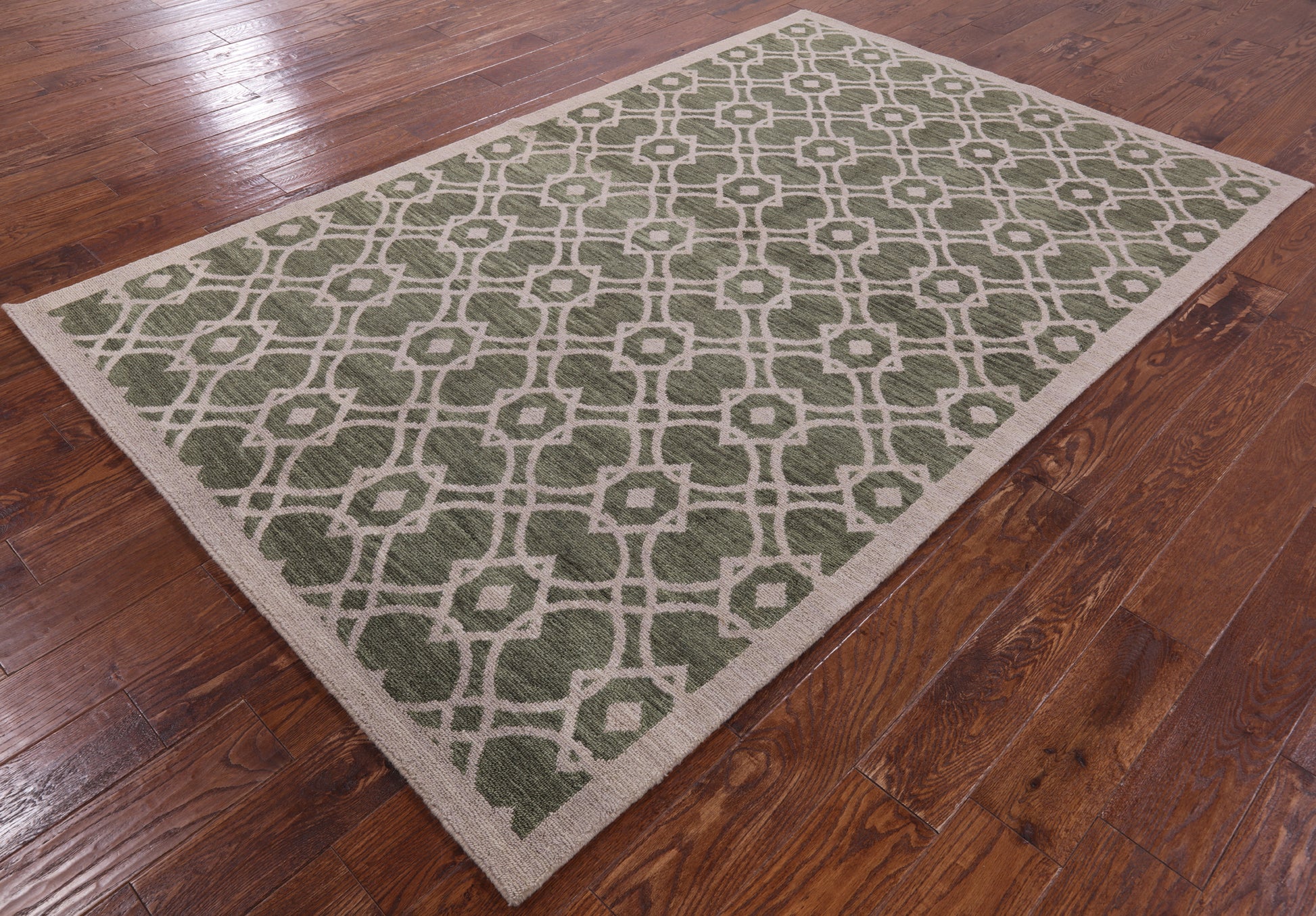 Modern Handmade Area Rug - 5' 2" X 8' 2" - Golden Nile