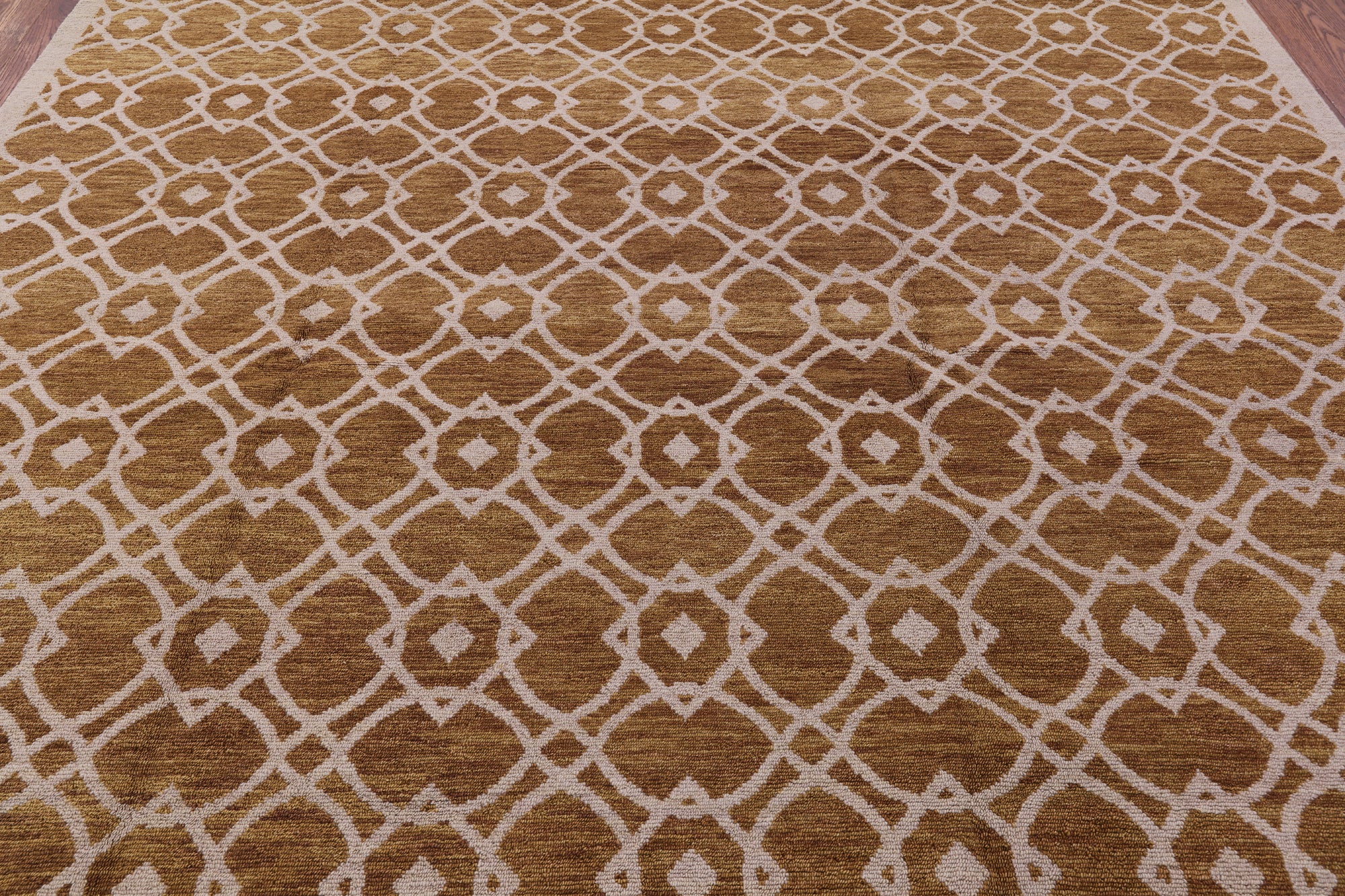 Modern Handmade Wool Rug - 8' 2" X 10' 0" - Golden Nile