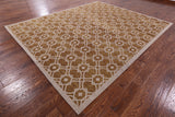 Modern Handmade Wool Rug - 8' 2" X 10' 0" - Golden Nile