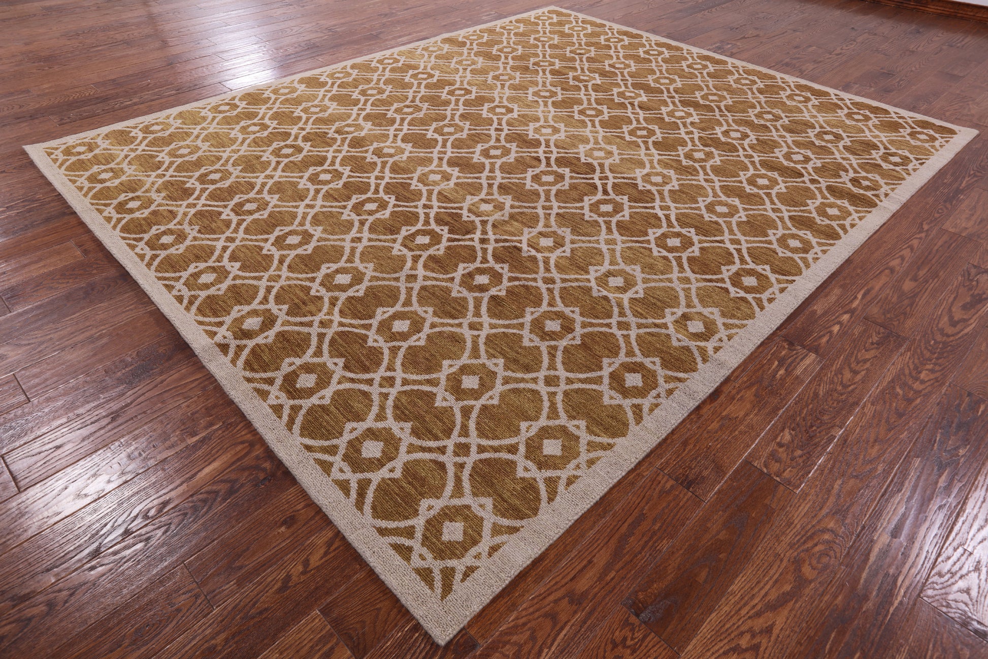 Modern Handmade Wool Rug - 8' 2" X 10' 0" - Golden Nile