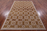 Modern Handmade Rug - 5' 2" X 8' 1" - Golden Nile