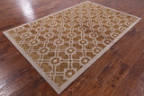 Modern Handmade Rug - 5' 2" X 8' 1" - Golden Nile