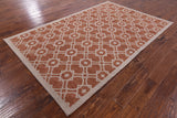 Modern Hand Knotted Wool Rug - 5' 2" X 8' 0" - Golden Nile