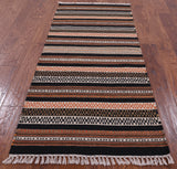 Kilim Hand Knotted Rug - 2' 7" X 6' - Golden Nile