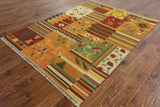 6 x 8 Navajo Kilim Oriental Rug - Golden Nile