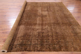 Persian Overdyed Kerman Hand Knotted Wool Rug - 9' 10" X 13' 2" - Golden Nile