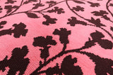 Pink Modern Floral Hand Knotted Area Rug - 8' 0" X 10' 0" - Golden Nile