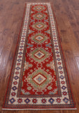 Kazak Handmade Wool Runner Rug - 2' 6" X 10' 0" - Golden Nile