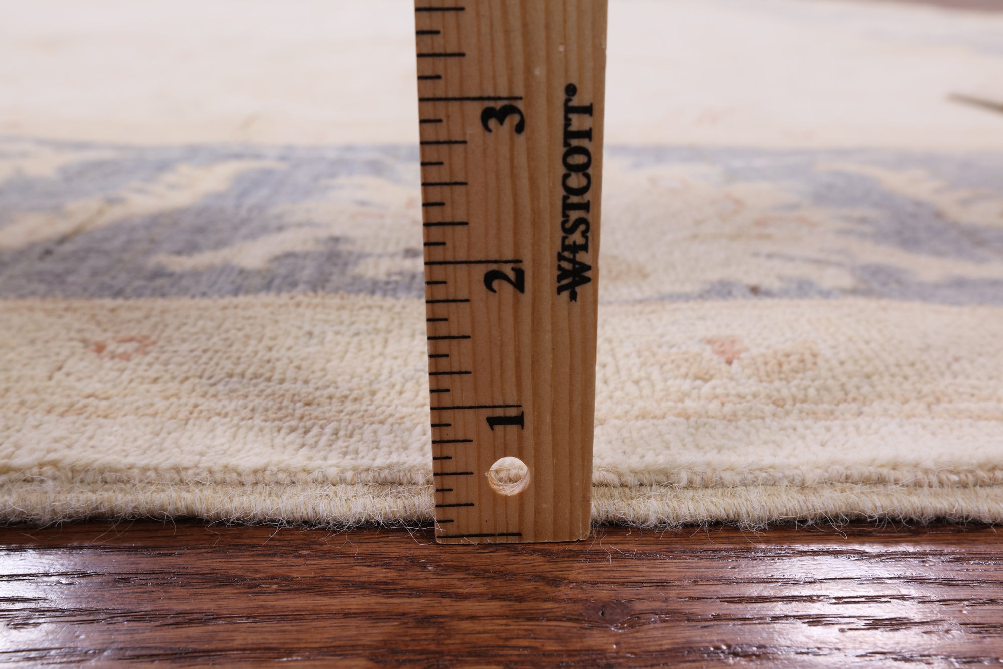 Ivory Peshawar Hand Knotted Wool Rug - 8' 2" X 10' 0" - Golden Nile