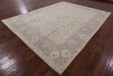 Ivory Peshawar White Wash Area Rug - 8' 2" X 10' 7" - Golden Nile