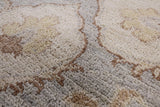 Ivory Peshawar White Wash Area Rug - 8' 2" X 10' 7" - Golden Nile