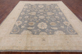 Chobi Peshawar Handmade Wool Area Rug - 8' 0" X 9' 10" - Golden Nile