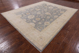 Chobi Peshawar Handmade Wool Area Rug - 8' 0" X 9' 10" - Golden Nile