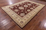 Fine Super Kazak Hand Knotted Wool Rug - 9' 0" X 12' 0" - Golden Nile
