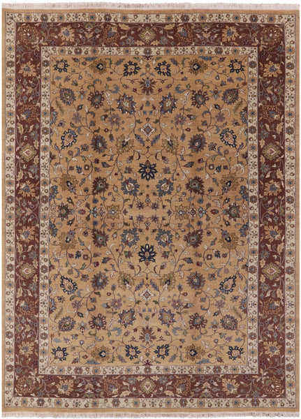 Persian Hand Knotted Area Rug - 7' 9" X 10' 9" - Golden Nile