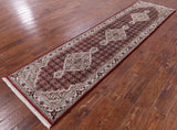 Bijar Wool & Silk Hand Knotted Runner Rug - 2' 8" X 10' 1" - Golden Nile